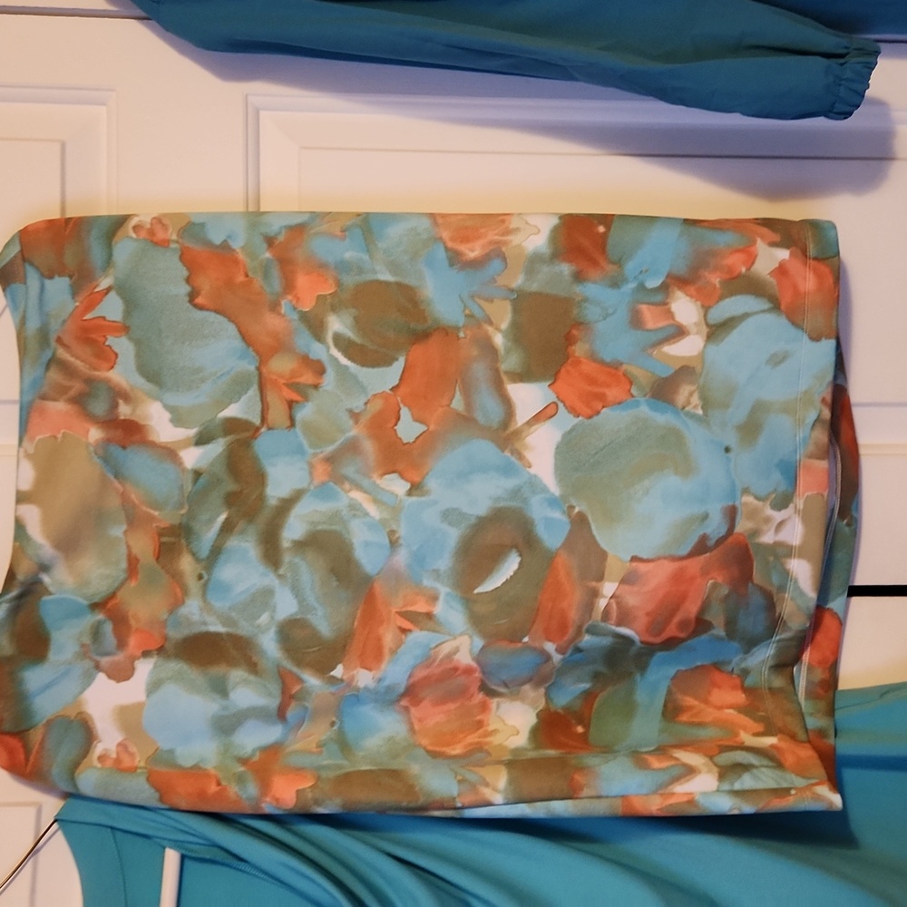 Blue print skirt
